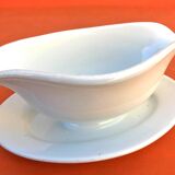 1940s Sauceboat on a Porcelain Frame, Schlaggenwald Manufacture