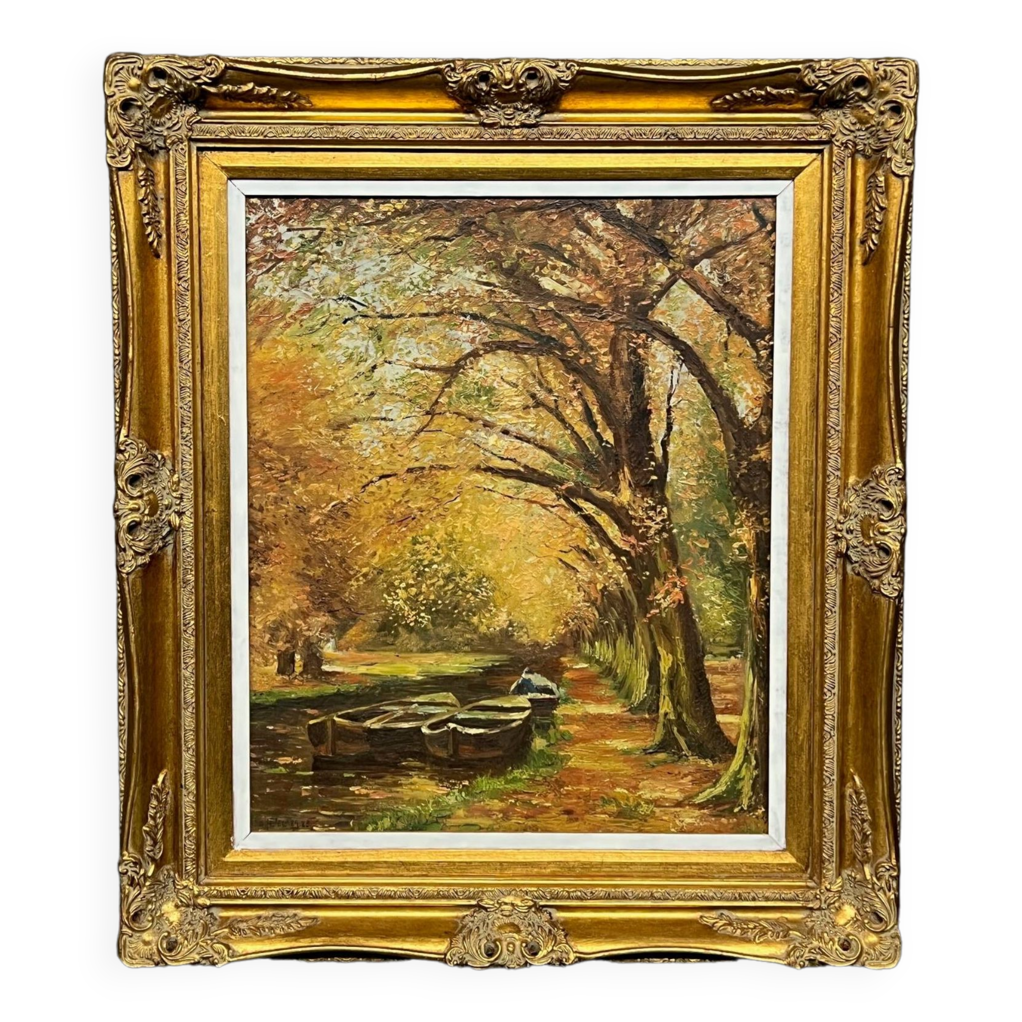 Autumn landscape. Impressionism.