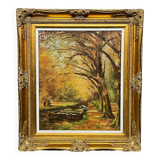 Autumn landscape. Impressionism.