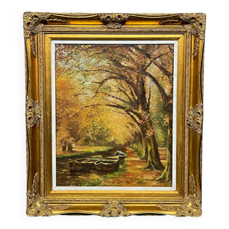 Autumn landscape. Impressionism.