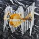 Venini wall lamp, tubular crystals, Italy, 1970