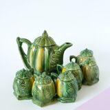 Slush tea service consisting of a small teapot and 6 mini cups with lid model "