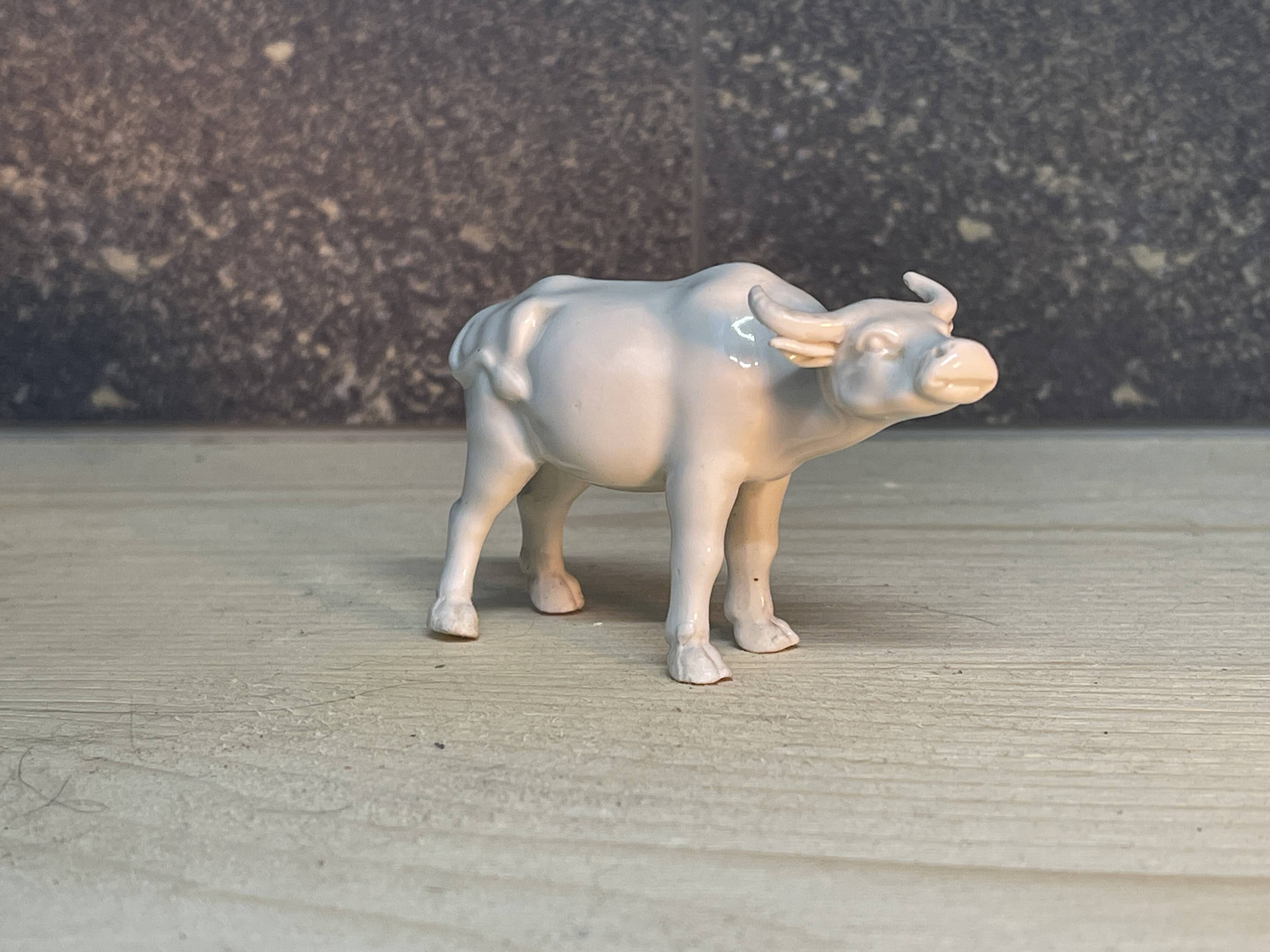Small porcelain bull
