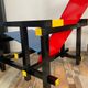 “Red and blue” lounge chair in the style of Gerrit Rietveld