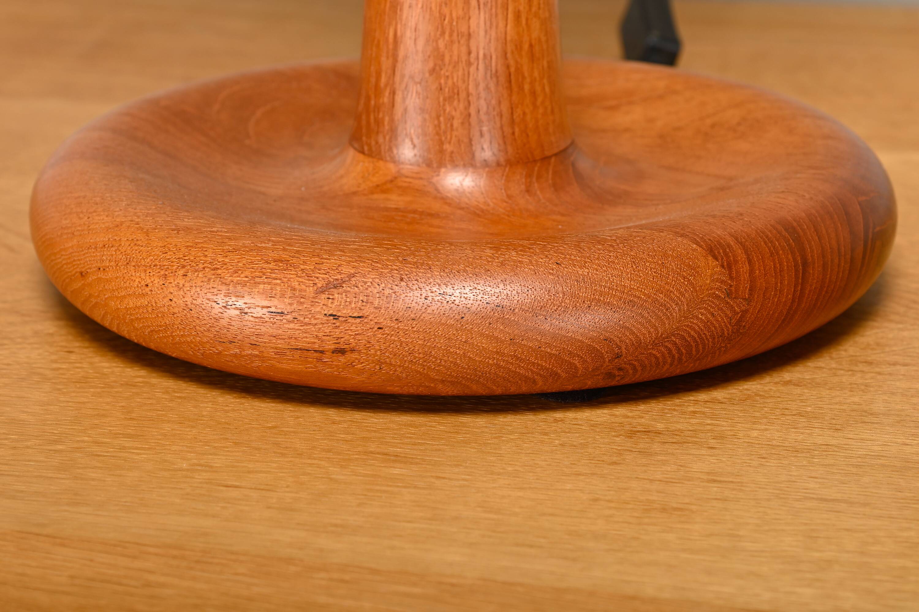Scandinavian Modern Large Table or Floor Lamp solid Teak for Dyrlund, 1970s