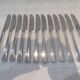 12 table knives with silver-plated metal handles, Christofle Concorde, 23.7 cm