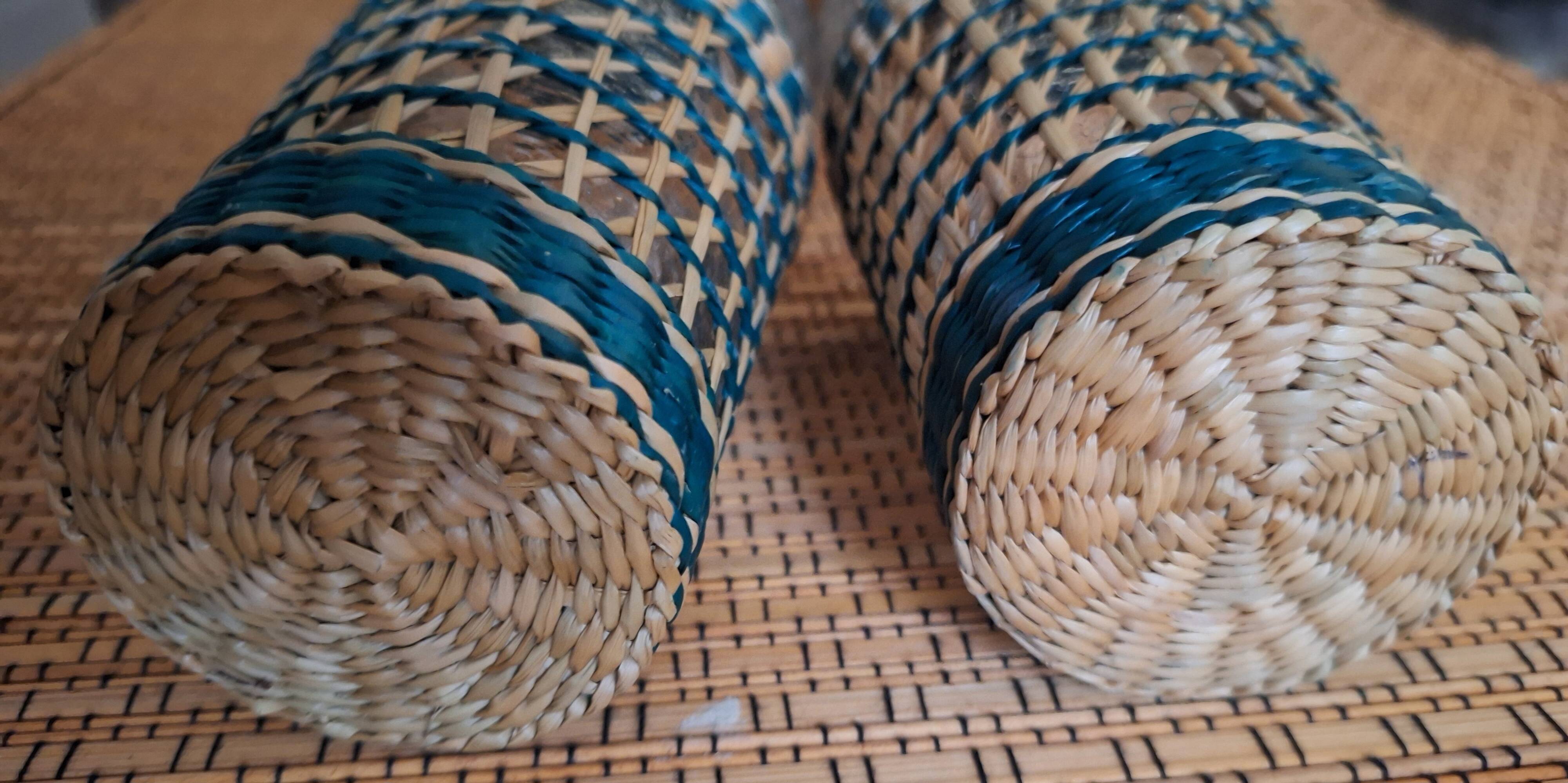 Set of vintage bohemian glasses