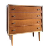 Commode Vintage Pieds Fuseaux, Meuble Ancien