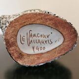 Vase design géométrique signé Le Vaucour Vallauris