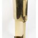 1970s brass and wood table lamp