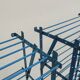 Set of 3 Rigidex iron storage locker shelves 1950s