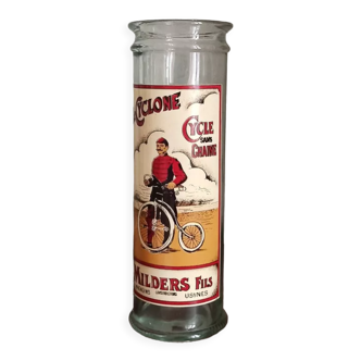 Advertising glass jar