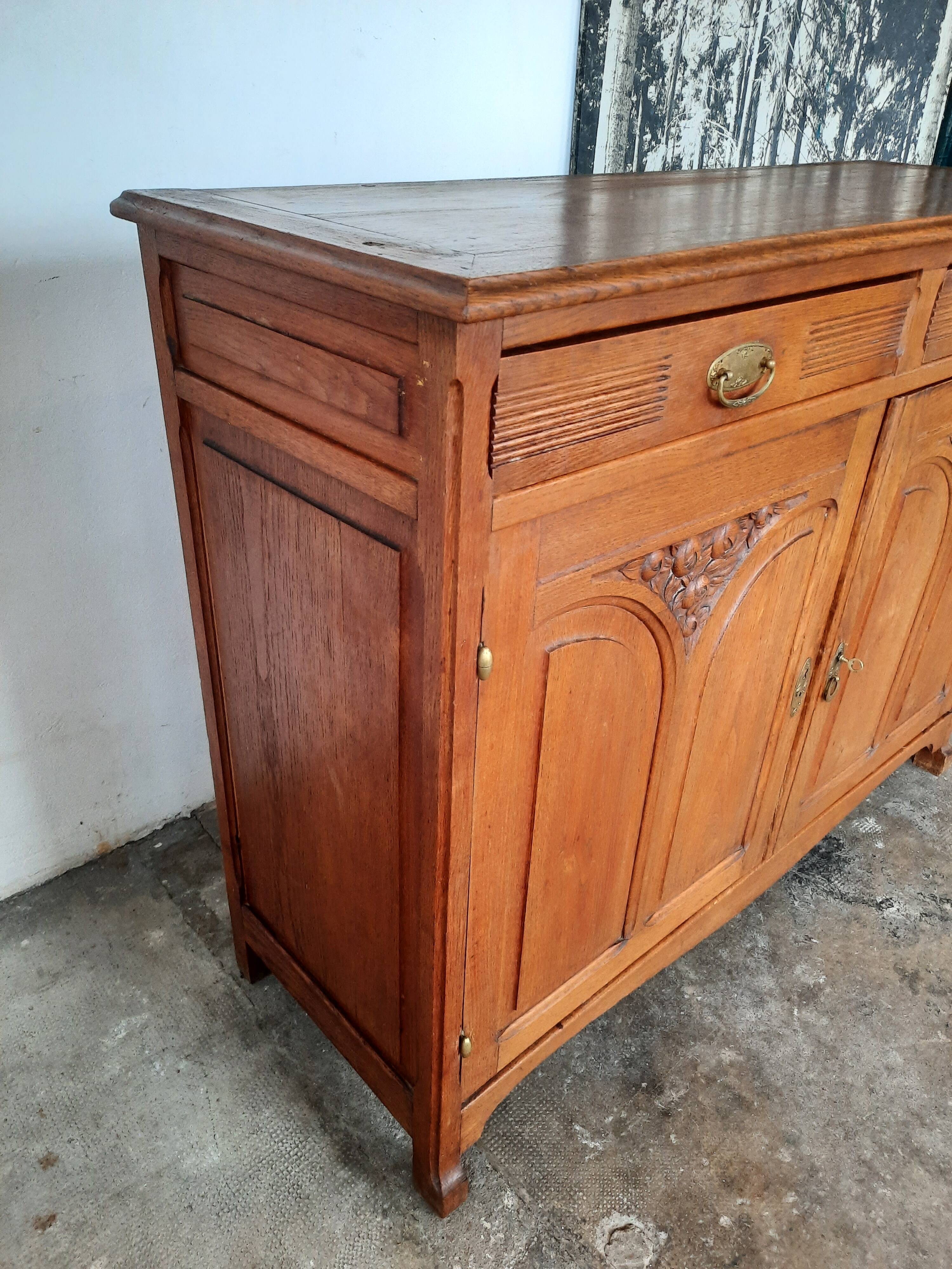 Parisian oak sideboard