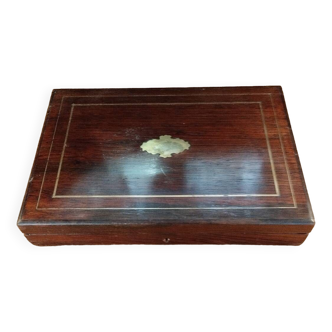 Mahogany and brass box