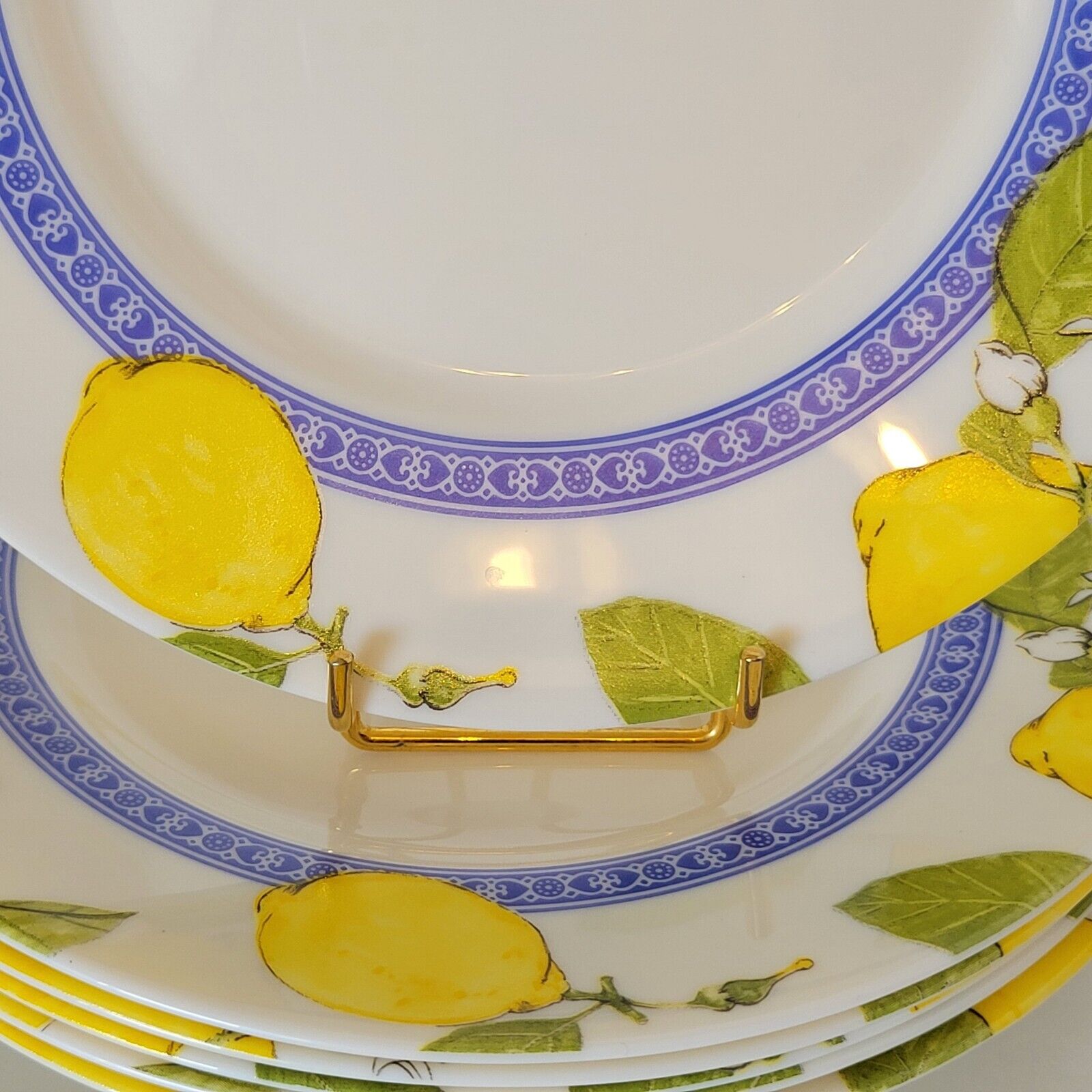 Arcopal Valencia 6 small flat plates décor lemons