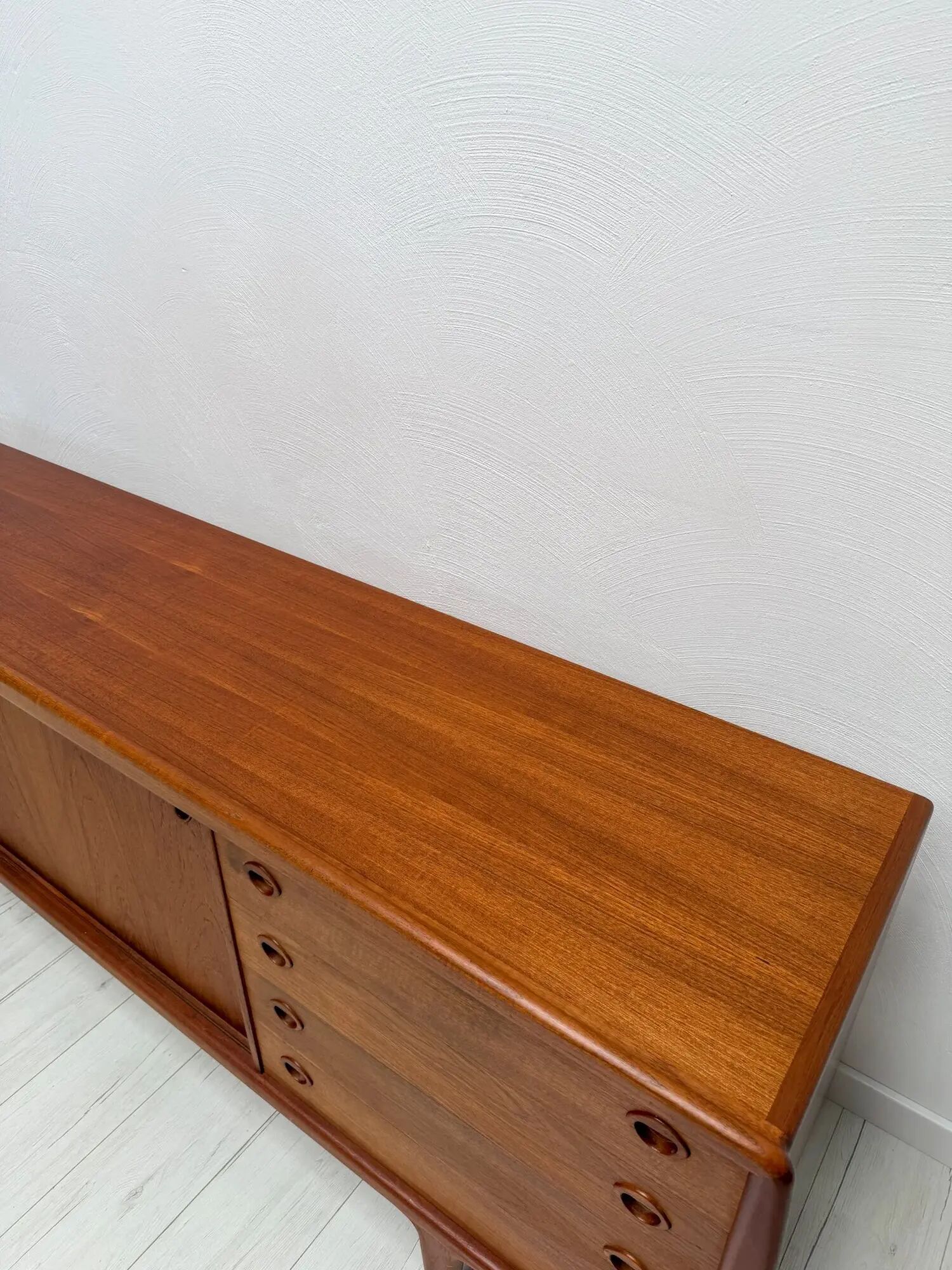 1960s large vintage Danish design teak sideboard by H.P. Hansen