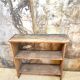 Antique shelf in raw wood