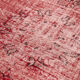 Hand-knotted hi-low pile oriental 1970s 170 cm x 261 cm red carpet