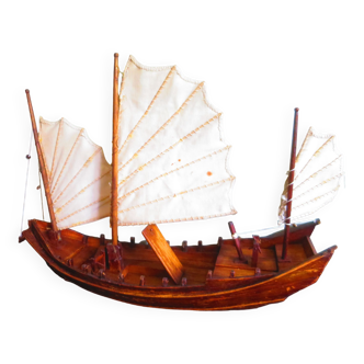 Model junk boat