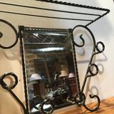 Metal coat/hat and mirror