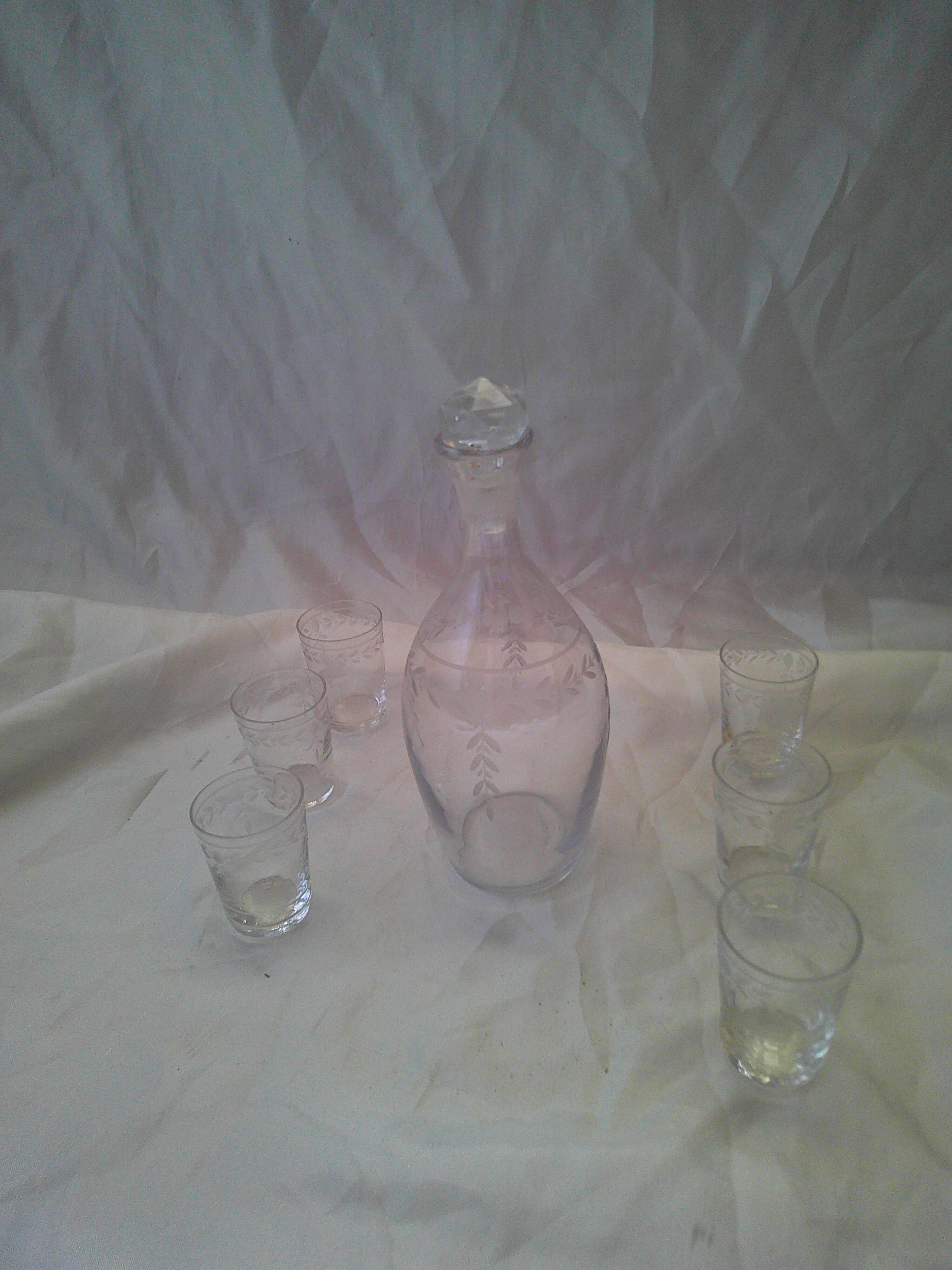 Antique liqueur service