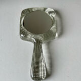 Handheld glass mirror Swedish design 1960's