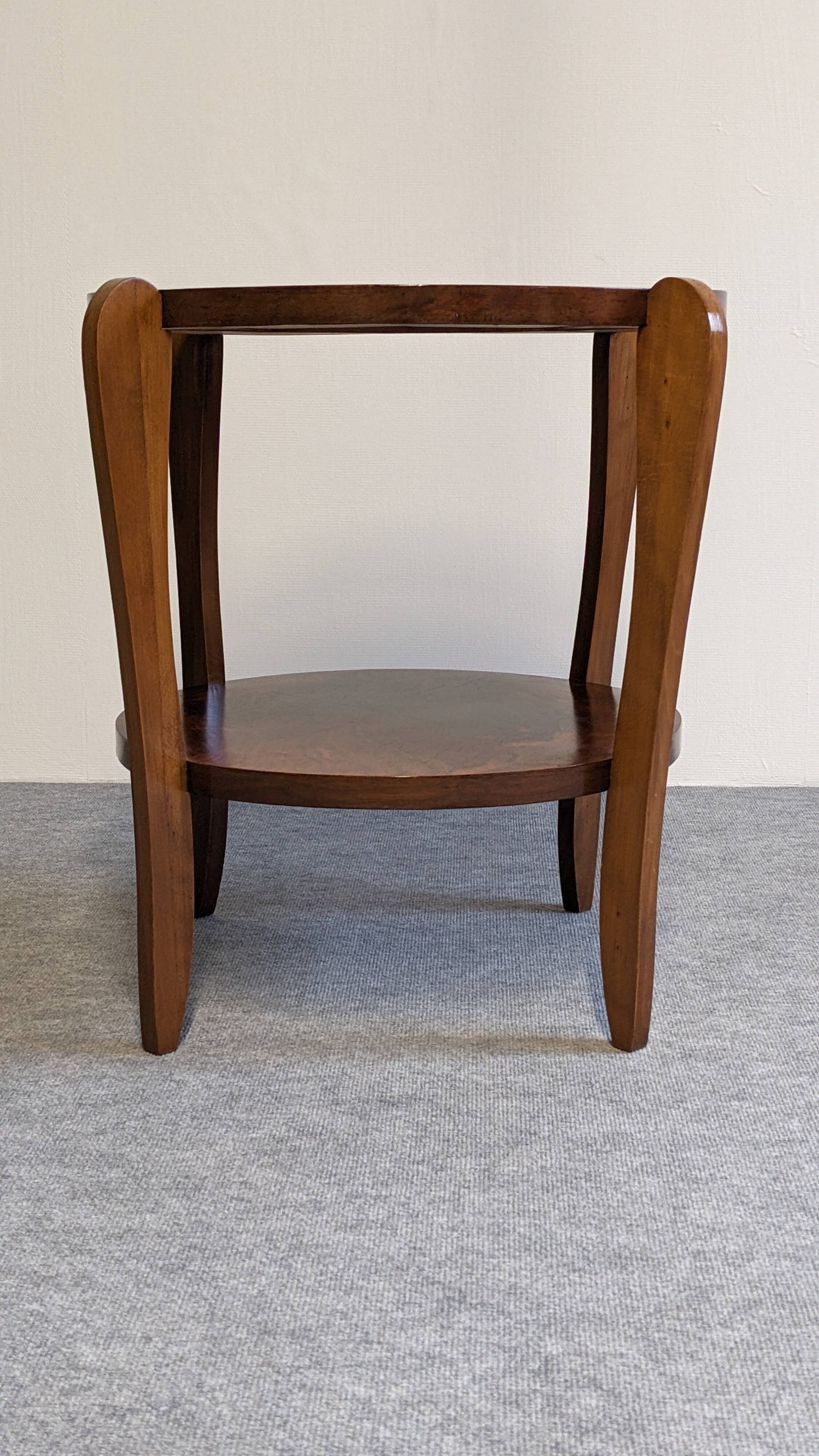 Art Deco round pedestal side table circa 1930