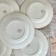 Set of 5 flat plates iron earth K&G Lunéville