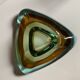 Rectangular ashtray 70s in murano glass sommerso technique