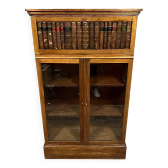 Bibliothèque de notaire a secrétaire secret dissimulé époque Napoléon III