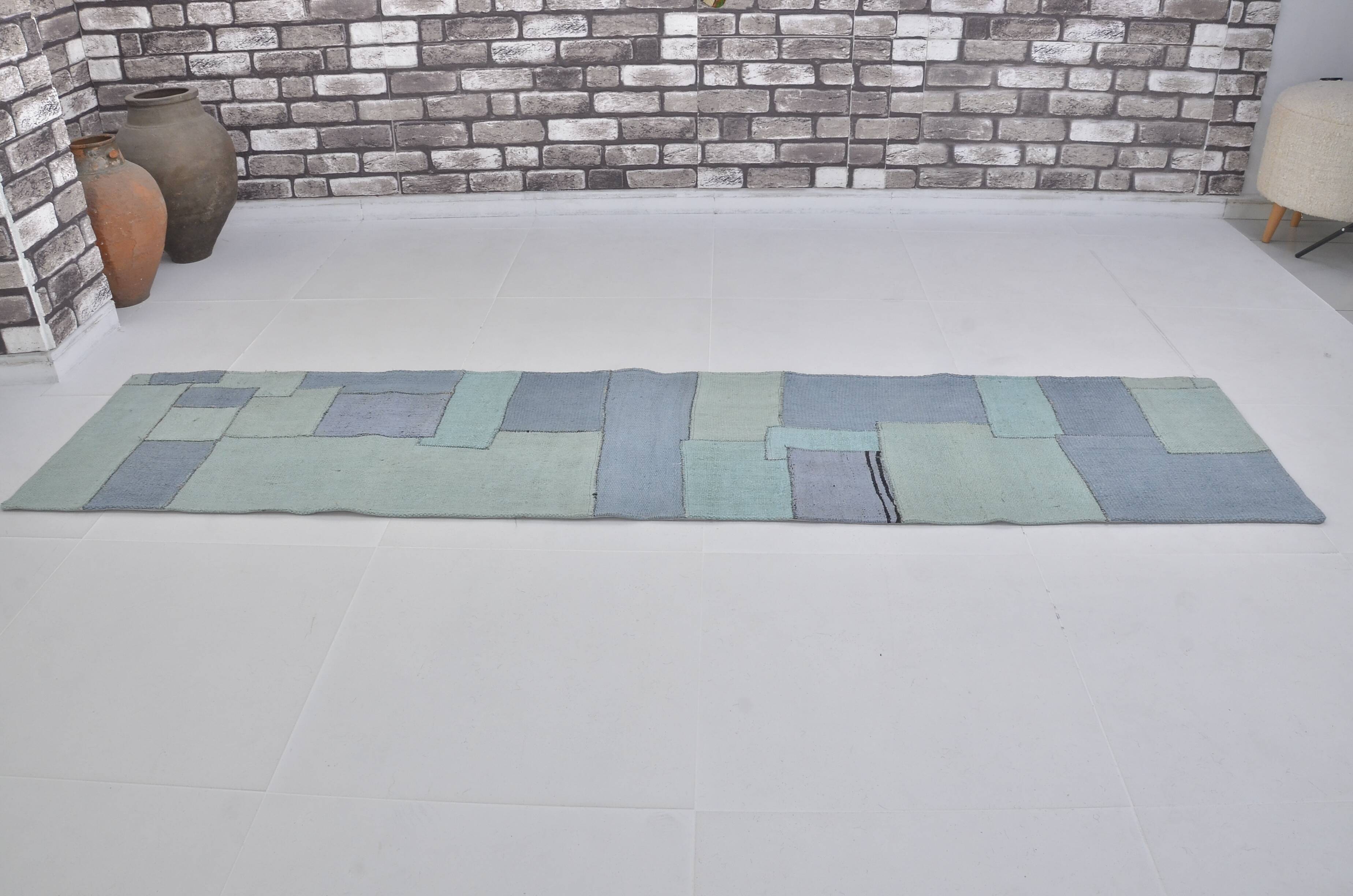 Vintage Decorative Hemp Kilim Runner sku 3883