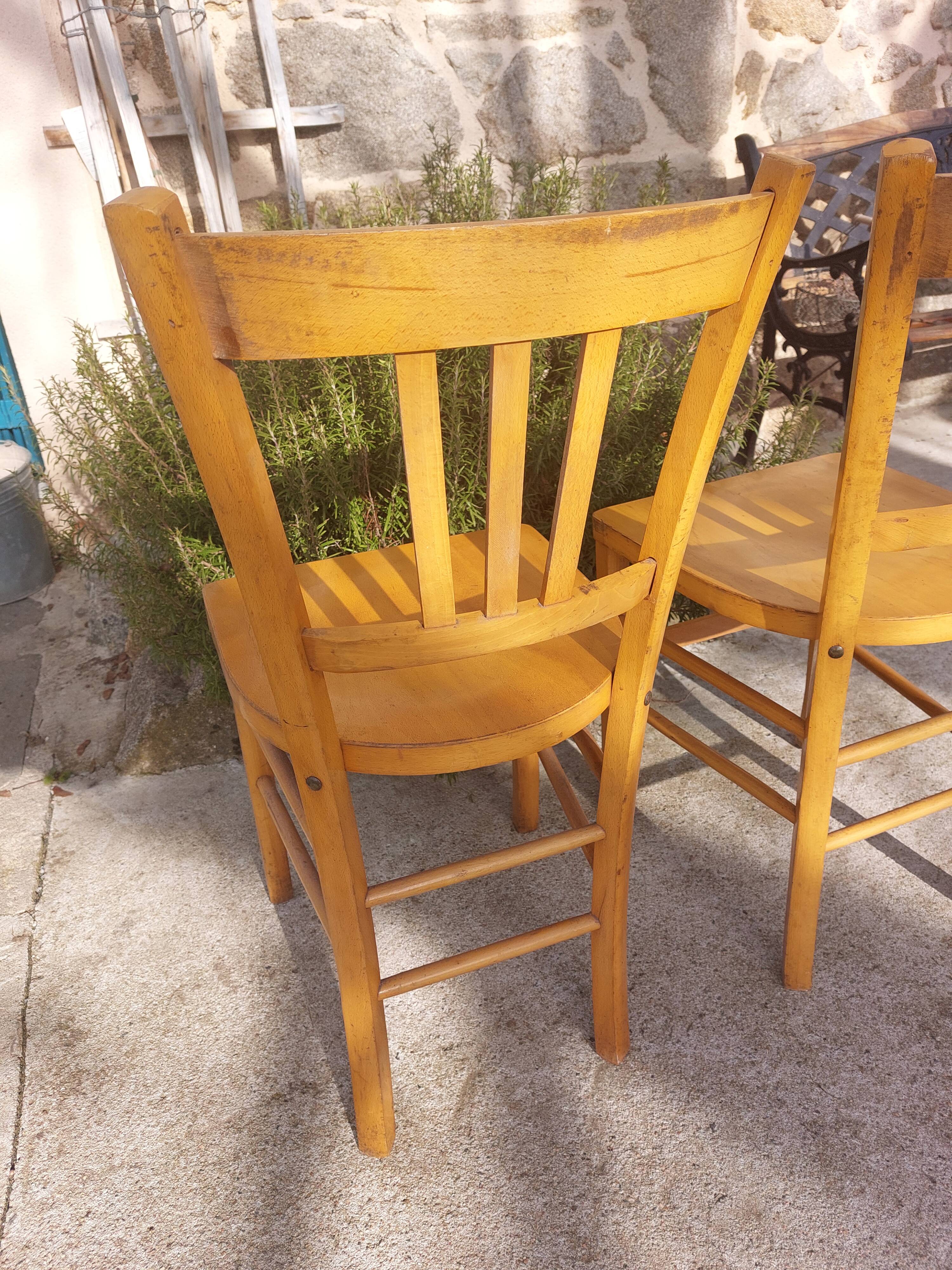pair of Luterma style bistro chairs