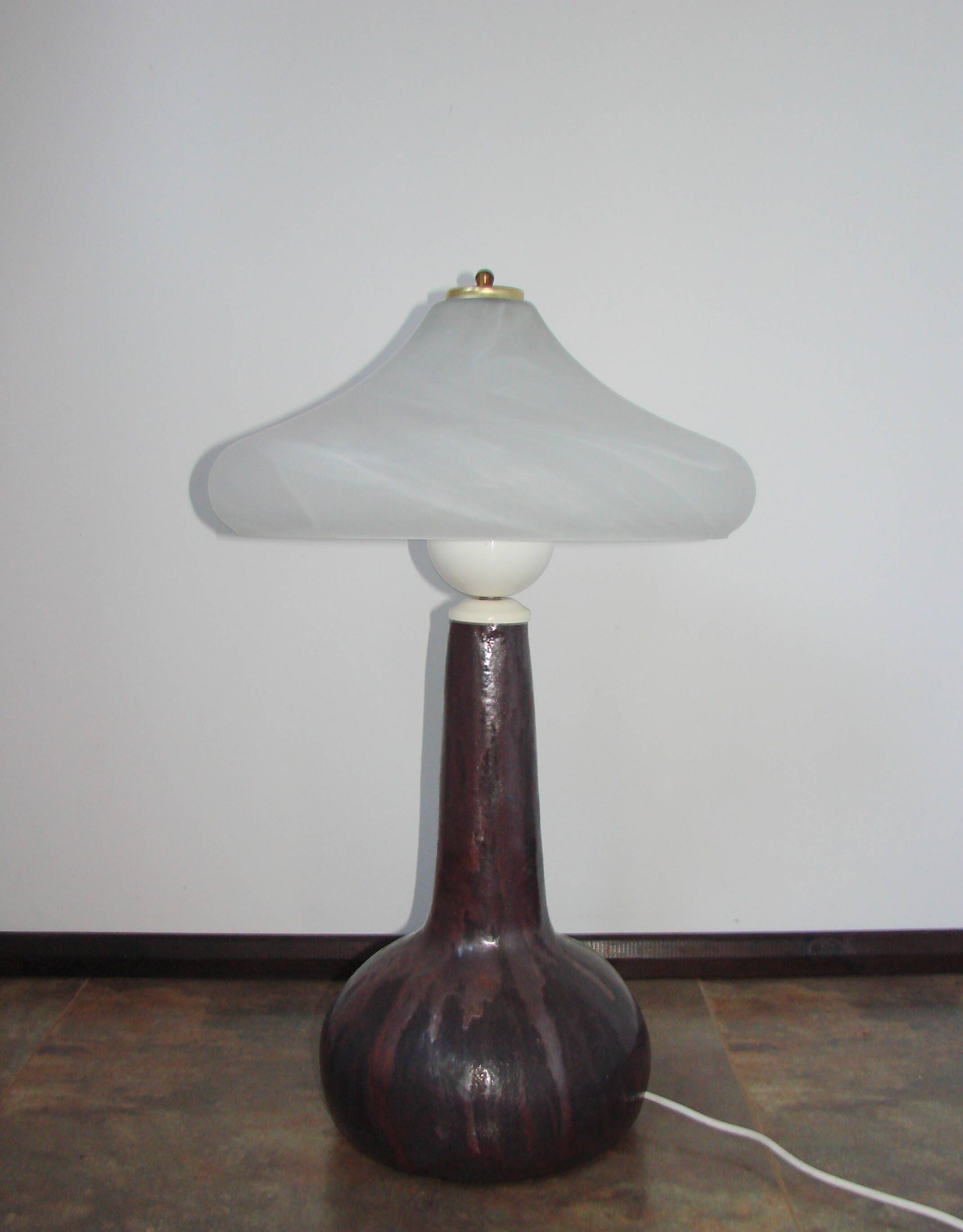 A vintage ‘Lawa’ ceramic lamp from the 1970s