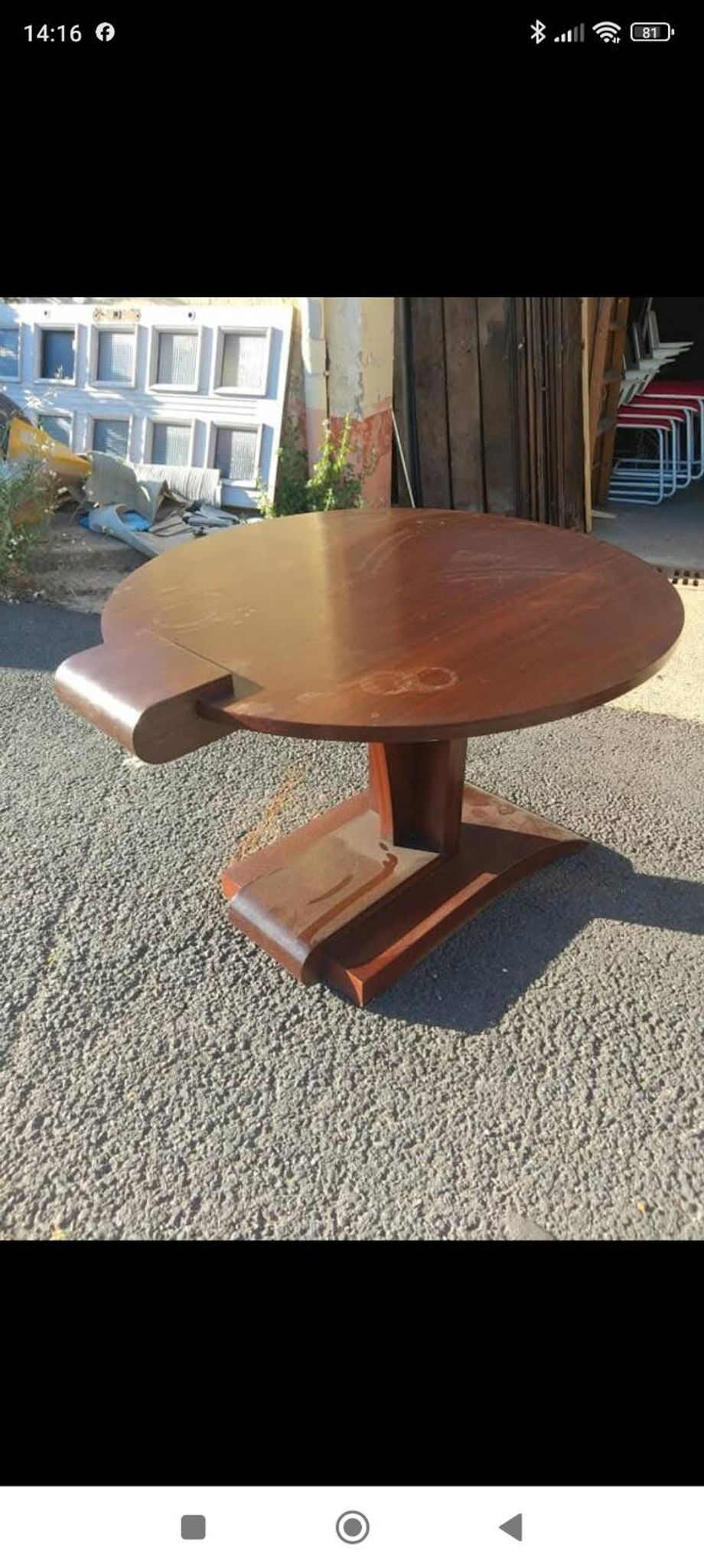 Mahogany side table, 1930