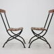1920s set of four folding garden chairs, czechoslovakia