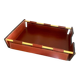 Vintage leather and brass office mail holder by Longchamp