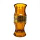 Vase Art Déco, verre miel oroplastique, Moser, Tchécoslovaquie, années 1930