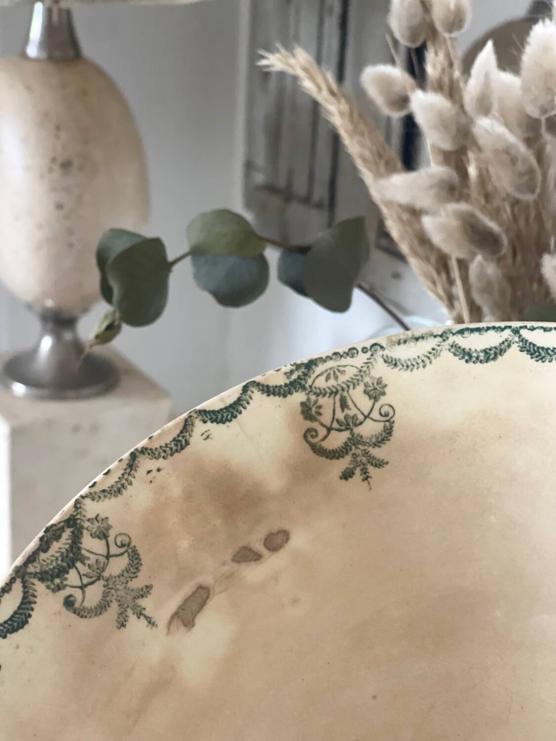 Old iron earth salad bowl