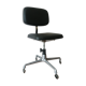 Fauteuil de bureau industriel vintage en skai