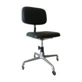 Vintage industrial office chair in skai