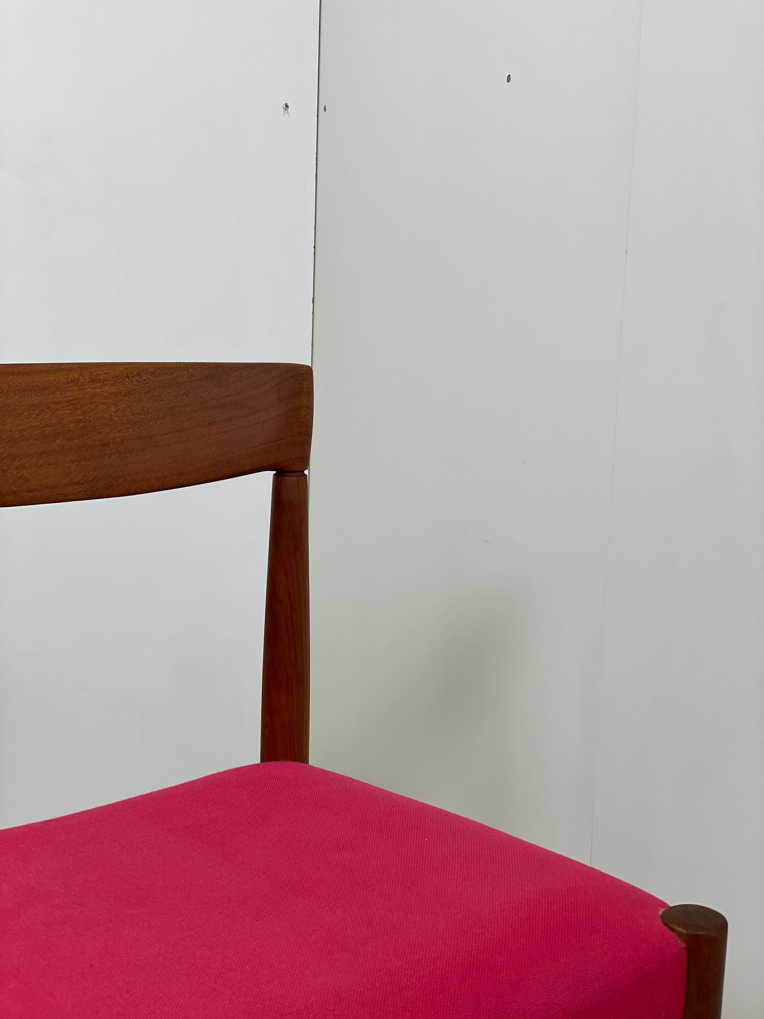 3 teak dining chairs by H. W. Klein for Bramin, 1960s