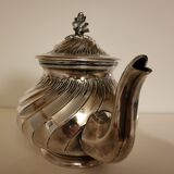 Silver-plated metal teapot signed "Boulenger"