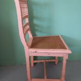 Shabby cane chair