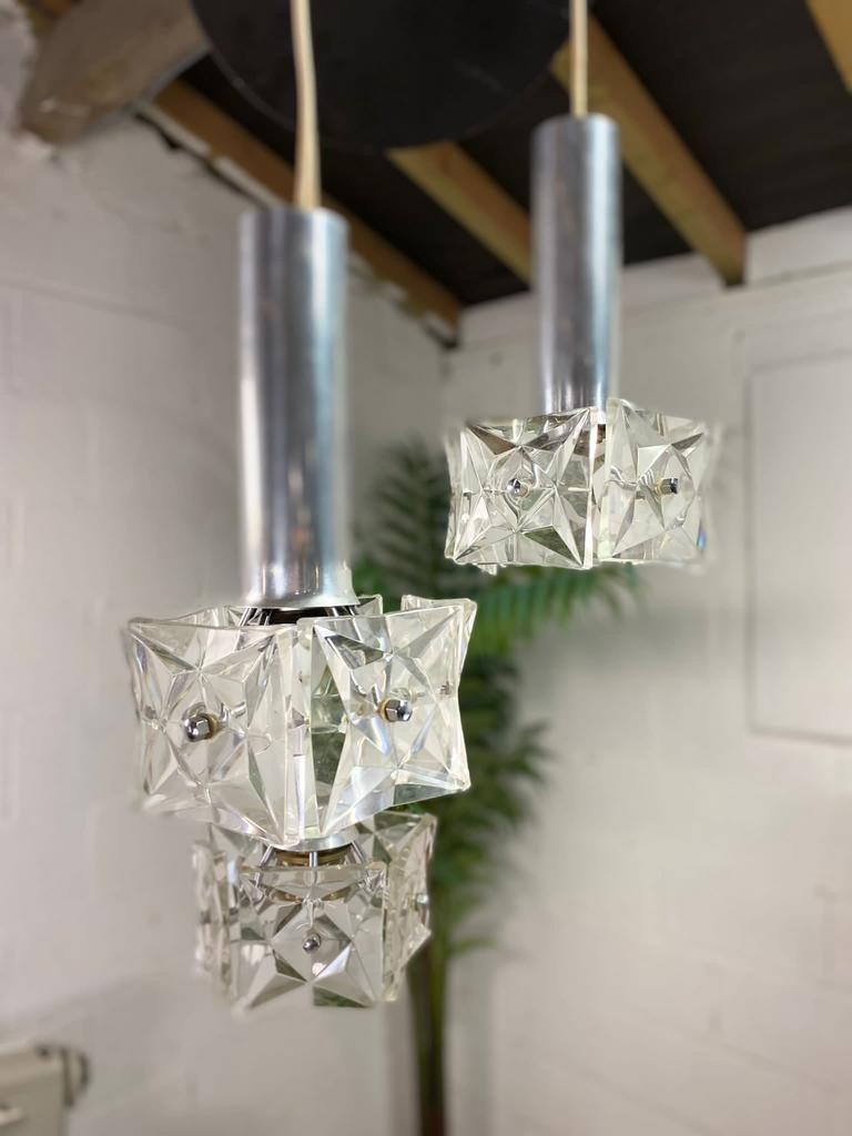 Chandelier, vintage suspension cascading kinkeldey