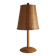 Vintage wooden and brass table lamp by Temde from the 1950s.