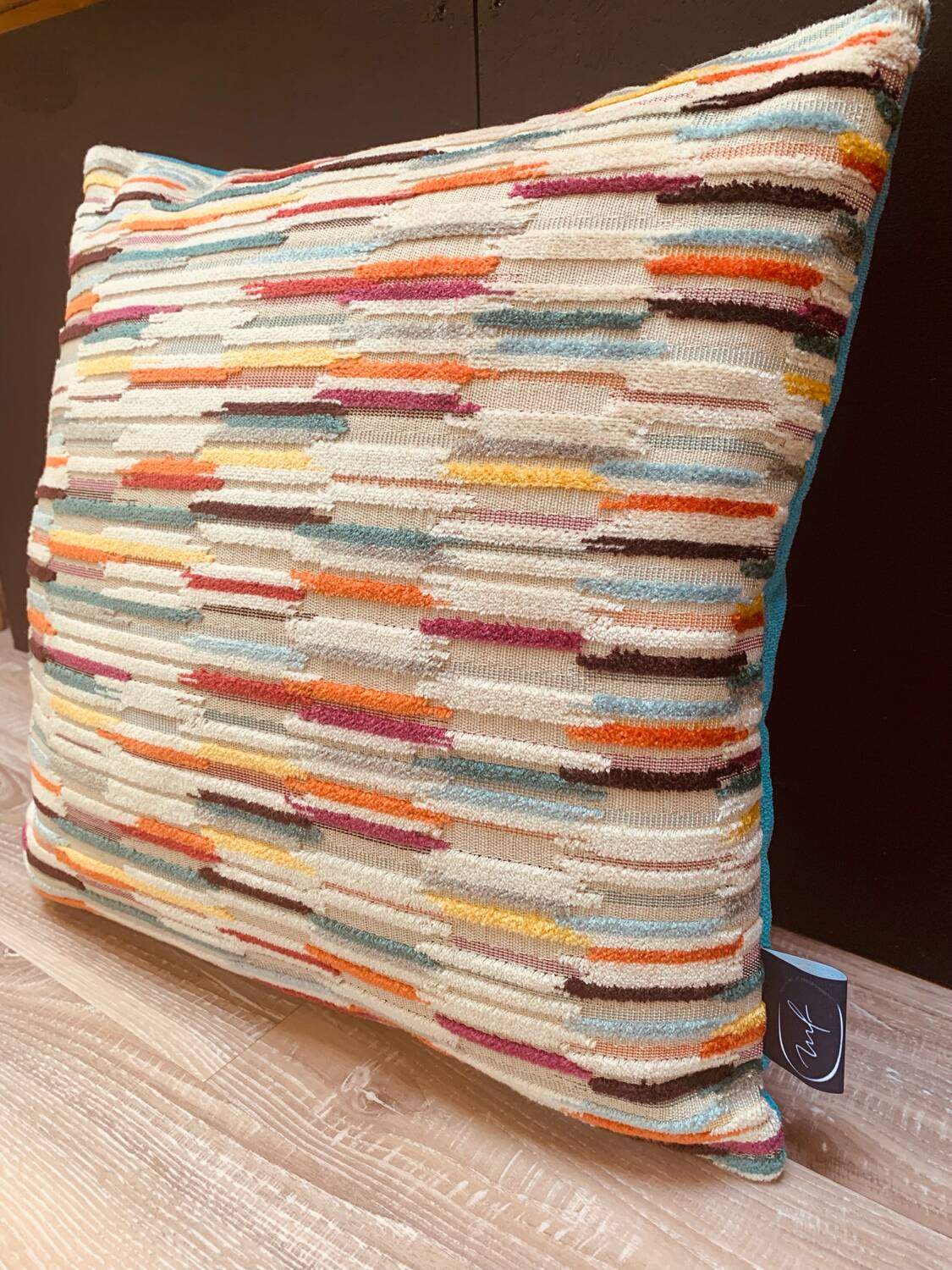 Jacquard velvet cushion 40x40cm