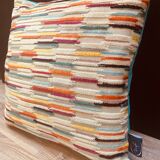 Coussin velours jacquard 40x40cm