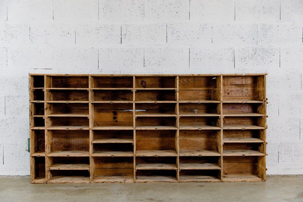 Furniture with 38 factory lockers