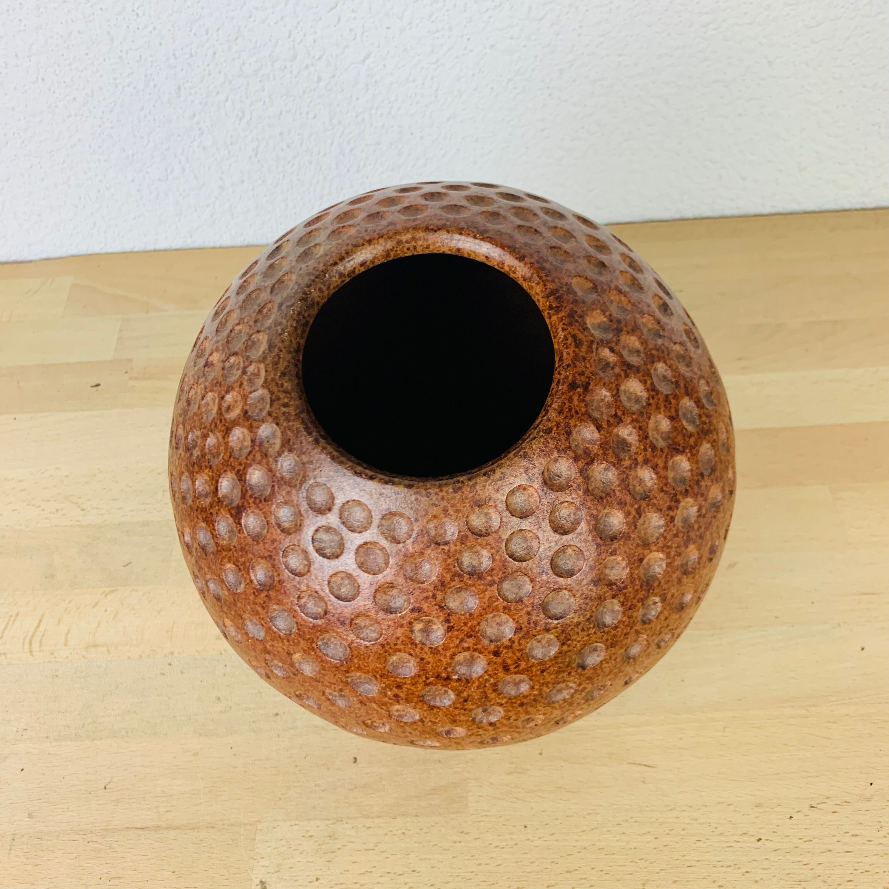 Vase ball sandstone vintage deco