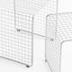 Nest of silver metal side tables